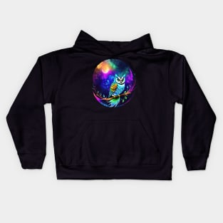 Moonlight Owl 1 Kids Hoodie